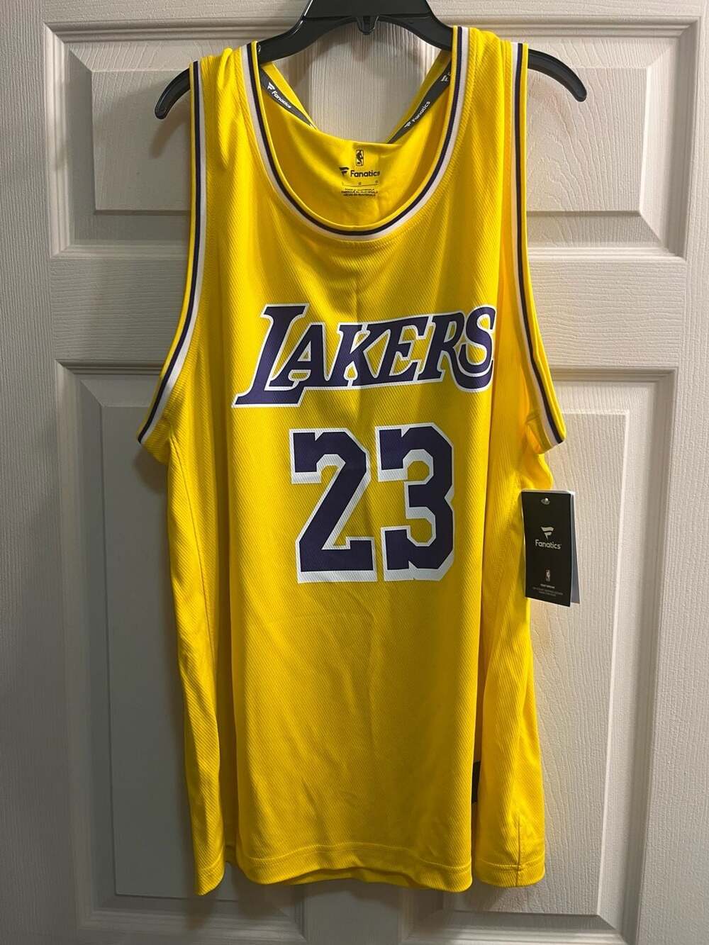 Fanatics LeBron James Los Angeles Lakers 23 NBA Basketball Jersey Men's Large